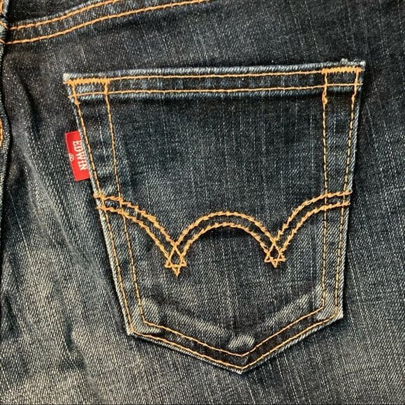 EDWIN 502 Sz 28 Jeans Made in Japan Y2K Rare Dark Wash - Picture 4 of 8